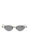 Kuboraum Women's Sunglasses with Gold Metal Frame and Gold Lens