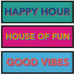 Atmosphera House Fun Πίνακας Κιμωλίας Τοίχου 70x20cm Atmosphera House Fun Πίνακας Κιμωλίας Τοίχου 70x20cm