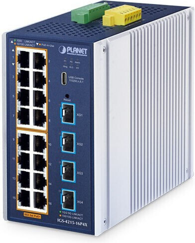 Planet Technology IGS-4215-16P4X Managed L2 Switch με 16 Θύρες Gigabit (1Gbps) Ethernet