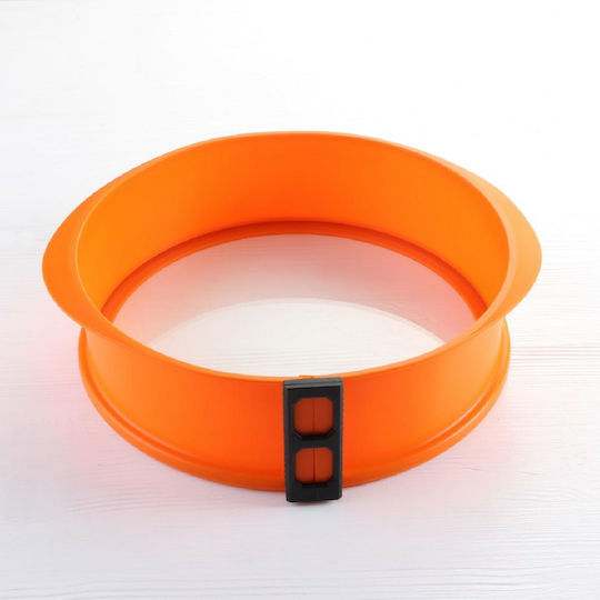 Tiross Round Silicone Cake Pan 25cm Glass Base