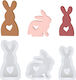 Silikonform Gießen Osterhase 3 Stück