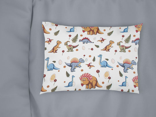 Dimcol Față de pernă pentru copii din bumbac 100% 50x70cm White-blue