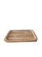 Arte Regal Serving Platter Rectangular Brown 31x21cm