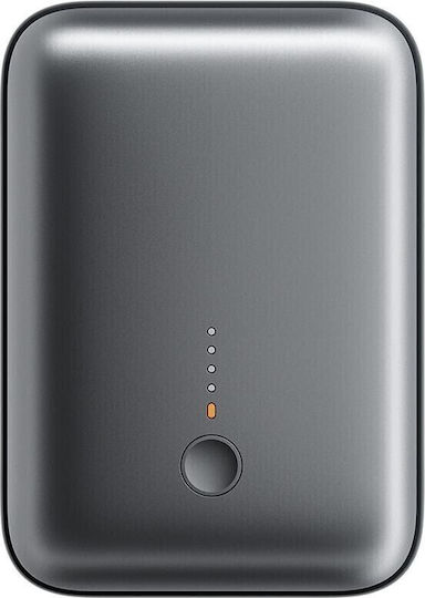 Aukey PB-Y55 Spark Mini Power Bank 10000mAh 20W με Θύρα USB-A και Θύρα USB-C Power Delivery Γκρι