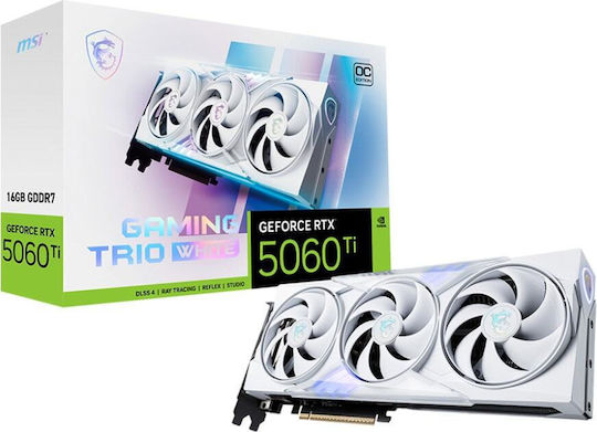MSI GeForce RTX 5060 Ti 16GB GDDR7 Gaming Trio OC Alb Placă Grafică