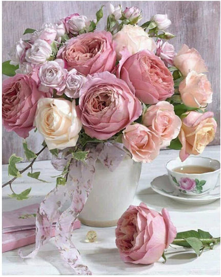 5D DIY Diamantmalerei Set Rosenblumen 30 x 40 cm
