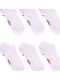 Design Socks Kids' Ankle Socks White 6 Pairs