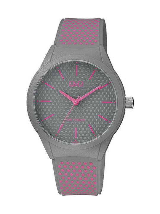 Q&Q Kids Analog Watch with Rubber/Plastic Strap Gray