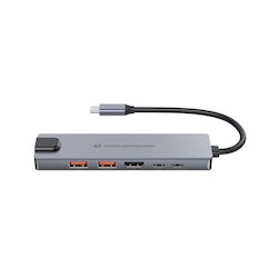 Conceptronic USB-C Docking Station with HDMI 4K PD Ethernet (DONN29G)