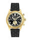 Versace Chrono X Ανδρικό Ρολόι Μπαταρίας με Μαύρο Καουτσούκ Λουράκι