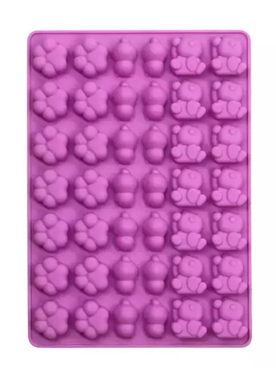 Baby Donkey Non-stick Silicone 42 Cups Baking Pan 17.6x12.3x1.2cm