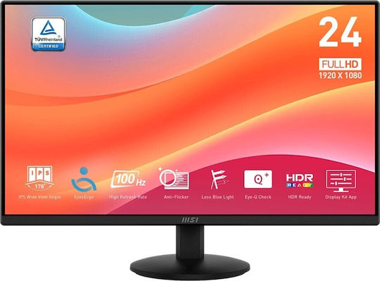 MSI PRO MP242L IPS HDR Monitor 23.8" FHD 1920x1080 with Response Time 4ms GTG