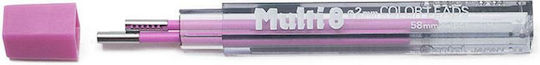Rezerve de mină 2mm Pentel Multi8, 2 mine roz, CH2P Pentel
