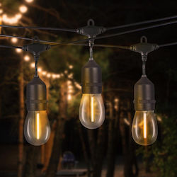 Guirlandă Luminoasă Etanșă LED 15 m cu 15 Becuri Guirlandă Luminoasă Etanșă LED 15 m cu 15 Becuri