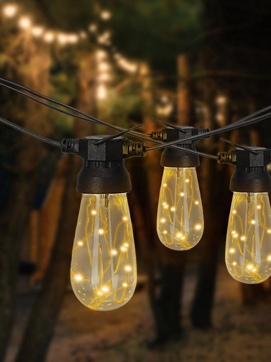 Στεγανή Γιρλάντα Φωτισμού LED 20m με 20 Λάμπες Στεγανή Γιρλάντα Φωτισμού LED 20m με 20 Λάμπες