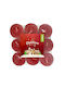 Bolsius Tealights with Scent Merry Christmas in Red Colour Up to 4 Hours Duration 18 Pieces