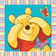 Disney Kids Washcloths 100% Cotton 30x30cm Winnie 01 Digital Print Dimcol