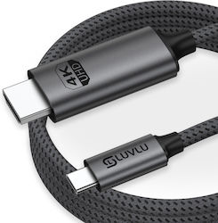 Cablu Luvlu Usb C la Hdmi UHD 4K@60Hz Viteză 18Gbps 3D HDR HDCP Dublu Împletit Compatibil Thunderbolt 3/4 Iphone 16 Pro Max Macbook Pro Air Galaxy S8 la S23 Ipad Pro Imac Lungime 2m Cablu Luvlu Usb C la Hdmi UHD 4K@60Hz Viteză 18Gbps 3D HDR HDCP Dublu Împletit Compatibil Thunderbolt 3/4 Iphone 16 Pro Max Macbook Pro Air Galaxy S8 la S23 Ipad Pro Imac Lungime 2m
