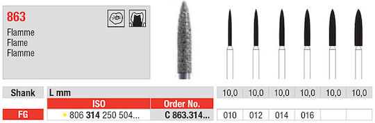 eDenta Milling Cutter for Rotary Tool