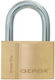 Gerda Padlock Bronze Vorhängeschloss Messing mit Schlüssel 60mm 2Stück