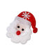 Christmas Bone-shaped Santa Hair Clip 8x5cm Ferribiella