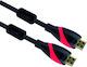 Vcom Cg525d Cable Hdmi M To Hdmi M 3m Black V1.4 Gold-plated Connectors Ferrite Core