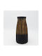 Decorative Vase Black 13x13x28cm