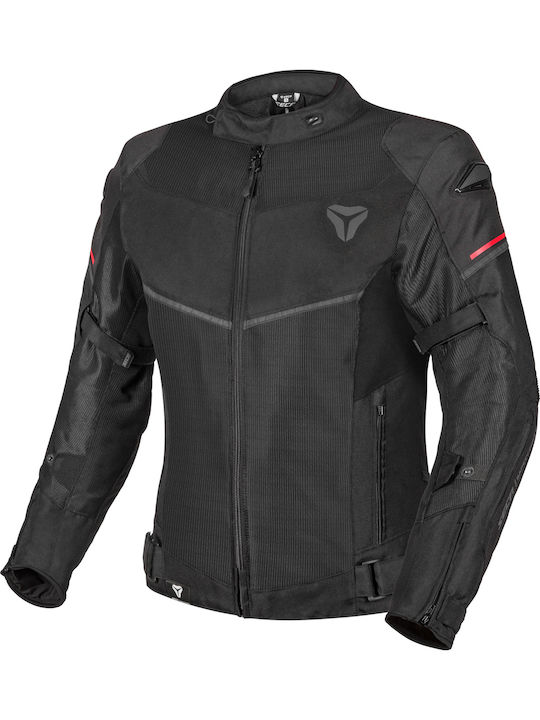 Seca Stream Evo Herren Motorradjacke 4 Jahreszeiten Wasserdicht Schwarz