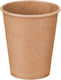 Tefaco Disposable Cup Paper Brown 250ml 50pcs