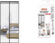 Hoomei Mosquito Net Door with Velcro with Magnetic Clasp Black 250x150cm