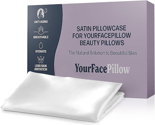 Față De Pernă Yourfacepillow Satin Alb 45x45 Cm