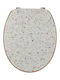 Eurocasa Toilettenbrille Hölzernes 47x37.5cm Mehrfarbig