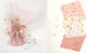 Tüll Goldene Sterne 14x14cm 0527278 Staubiges Rosa Mindestbestellmenge 100 Stück
