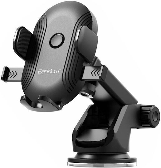 DeTech Car Mobile Mount with Adjustable Hooks Black