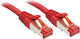 Lindy S/FTP Cat.6 Ethernet Network Cable 10m Red 1pcs