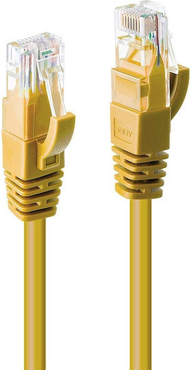 Lindy U/UTP Кат.6 (Gigabit) Мрежов Кабел Ethernet 10м Жълт