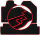 Carlux-red Car Mats Toyota Corolla Verso Ii Minivan 2004-2009