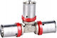 Triple Brass Pex-al-pex Diamond Tee Fitting 32x25x32 Fzz-009.32x25x32.t-3