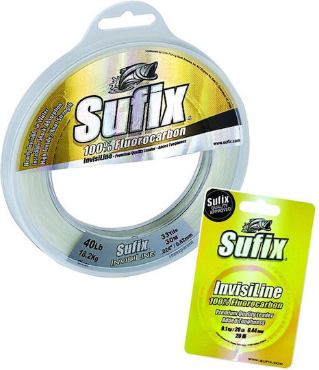 Fir de pescuit fluorocarbon Invisiline Sufix 20 m 0,520 mm