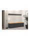 Hartford 276 Eingangsmöbel mit Spiegel & Garderobe Graphite 168x42x46cm