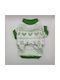 Bonnie Medium Green-White Christmas Dog Shirt with Reindeer Pattern