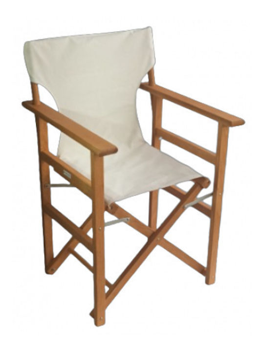 Градински Стол Режисьорски Дървен Меден 58x55x90см