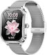 Microwear MK88 Smartwatch με Παλμογράφο (Silver...