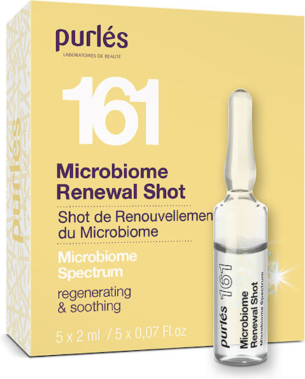 Purlés Serum Anti-îmbătrânire pentru Față cu Vitamina E & Colagen pentru Strălucire & Revitalizare 2x2ml