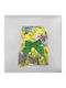 Bonnie Medium Dog Dress Satin Floral Design Green Bow