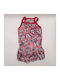 Bonnie Medium Pink Dog Dress with Butterflies and Ruffles