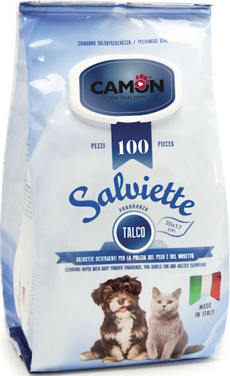 Camon Μαντηλάκια Καθαρισμού 30x17cm Multi Use Baby Powder 100τεμ