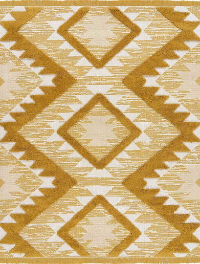 Madi Tribe Covor Rectangular Galben