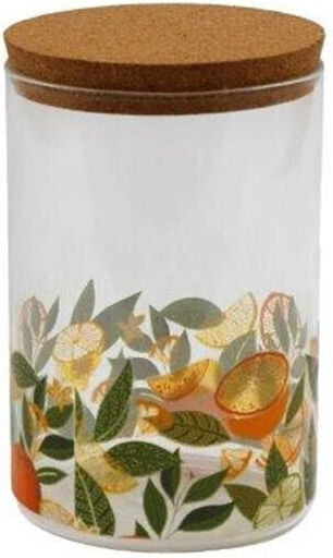 Atmosphera Lemon Βάζο Γενικής Χρήσης με Καπάκι Γυάλινο Διάφανο 500ml