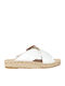 Women's Flat Sandals in White Color